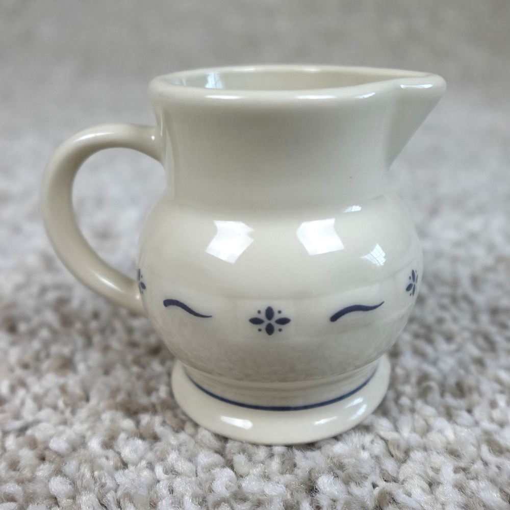 Longaberger 2000 Collectors Club Miniature Milk Pitcher 36242 Vitrified China